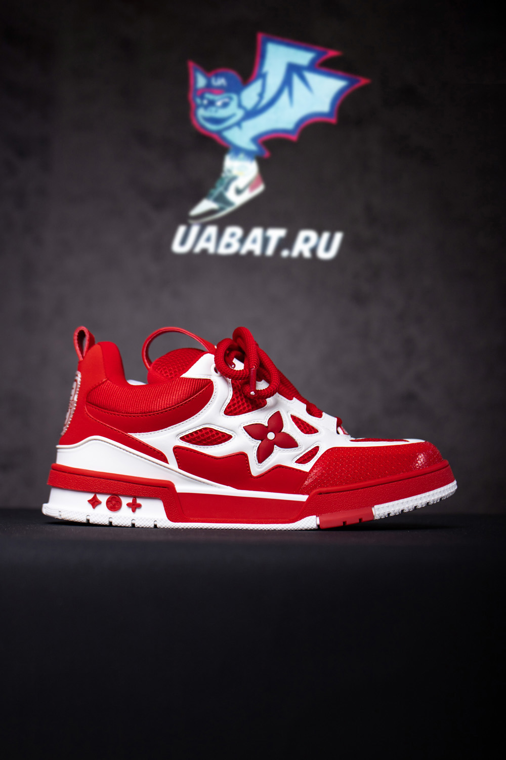 l0*is V*t0n lv skate sneaker red white