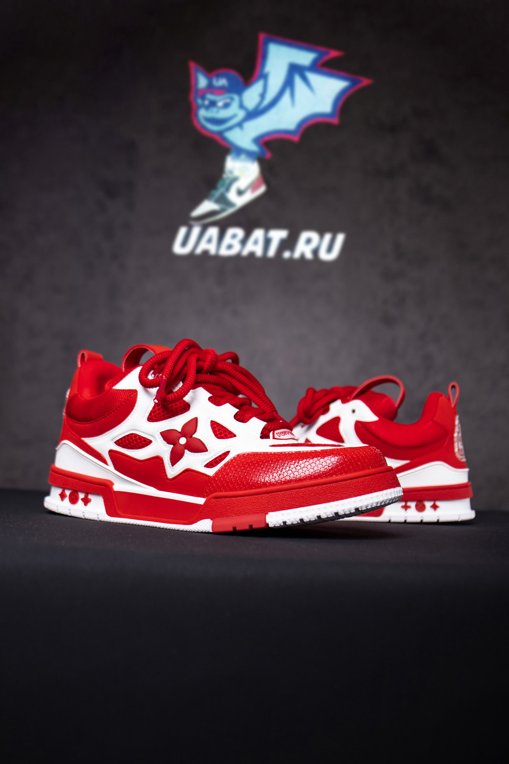 l0*is V*t0n lv skate sneaker red white
