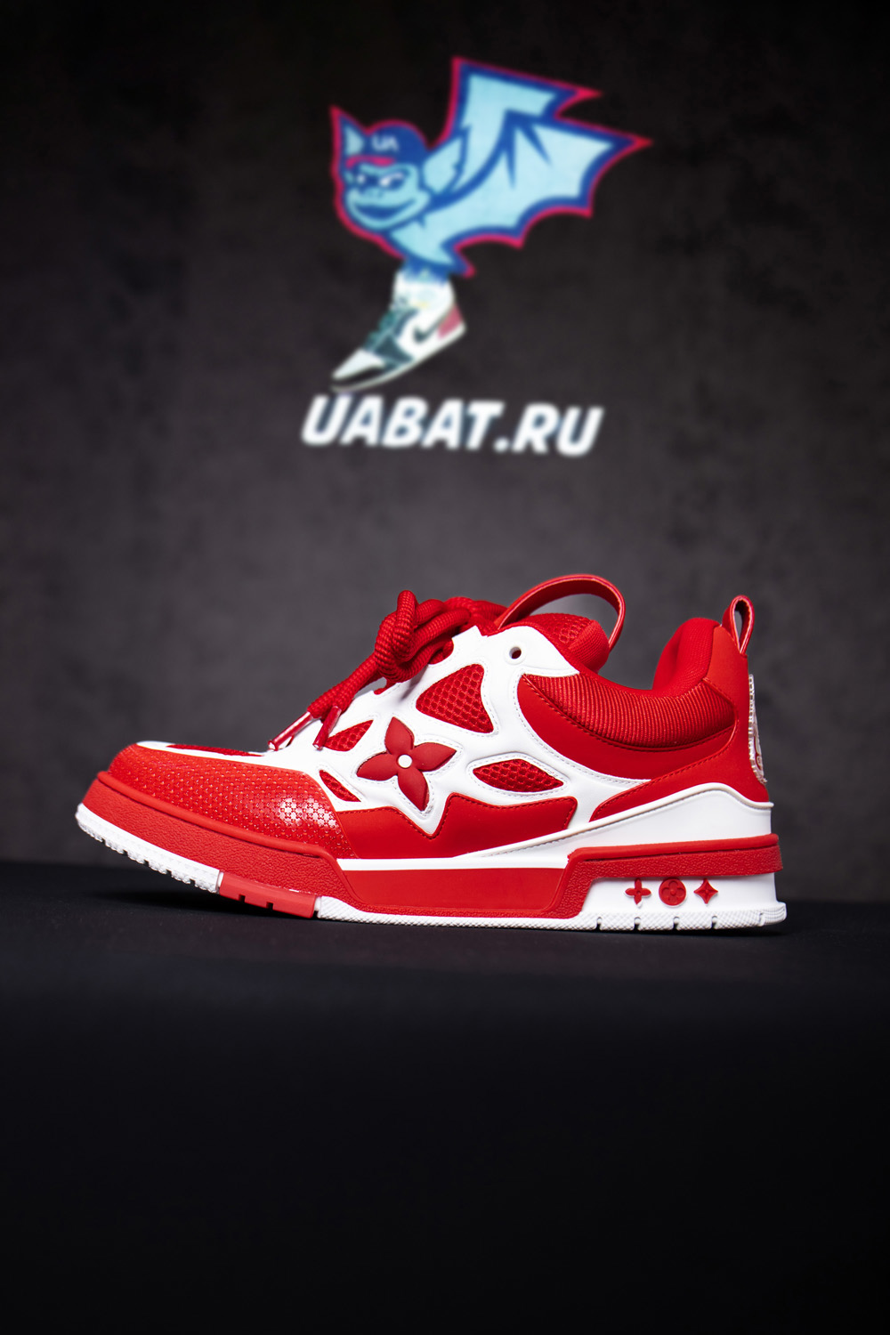 l0*is V*t0n lv skate sneaker red white