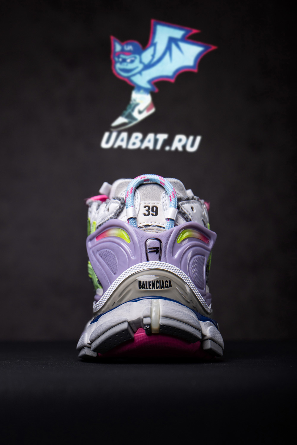 Ba*len*cia*ga runner leather free grey light purple neon yellow white