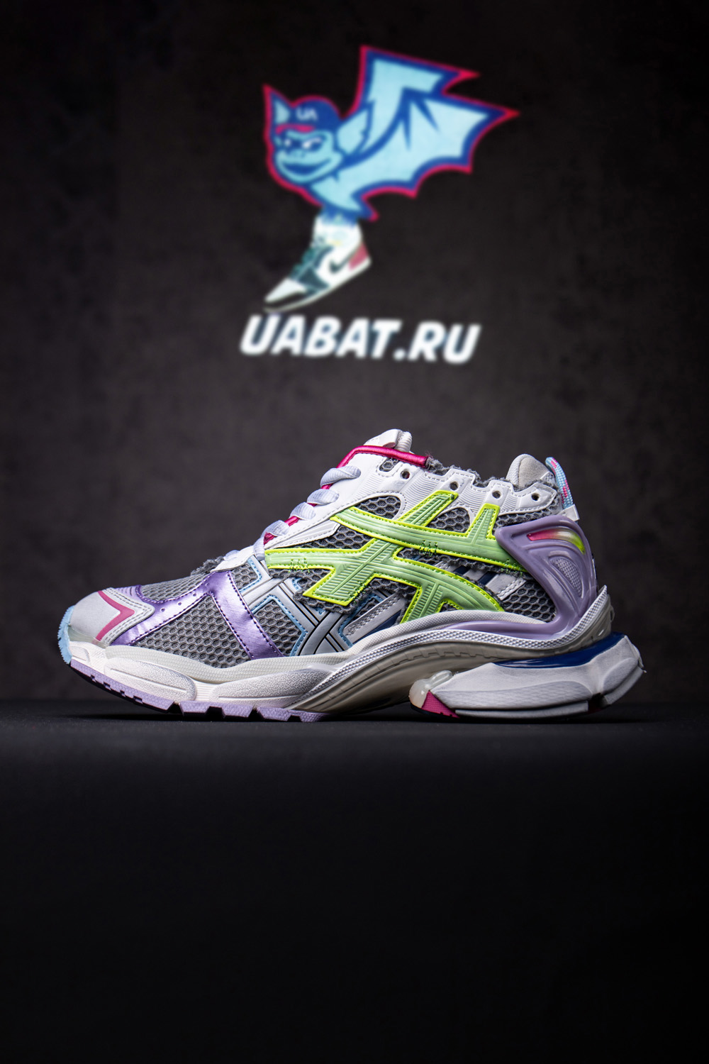 Ba*len*cia*ga runner leather free grey light purple neon yellow white