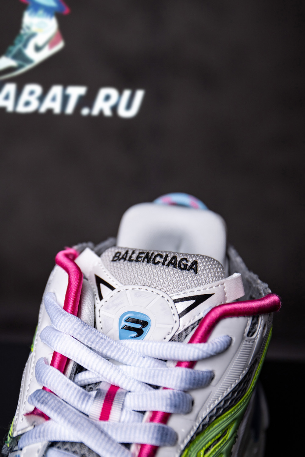 Ba*len*cia*ga runner leather free grey light purple neon yellow white