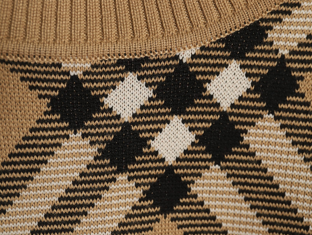 B**rry twill crewneck knitted sweater