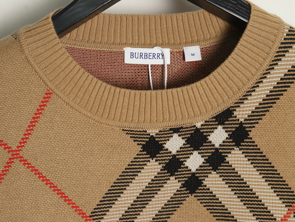 B**rry twill crewneck knitted sweater