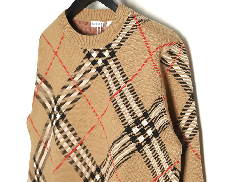 B**rry twill crewneck knitted sweater