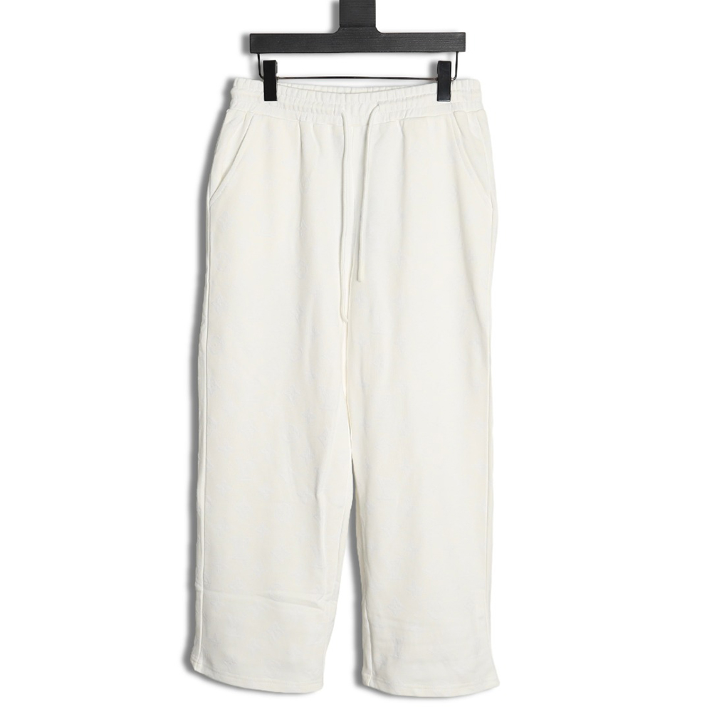 l0*is V*t0n monogram flocked trousers