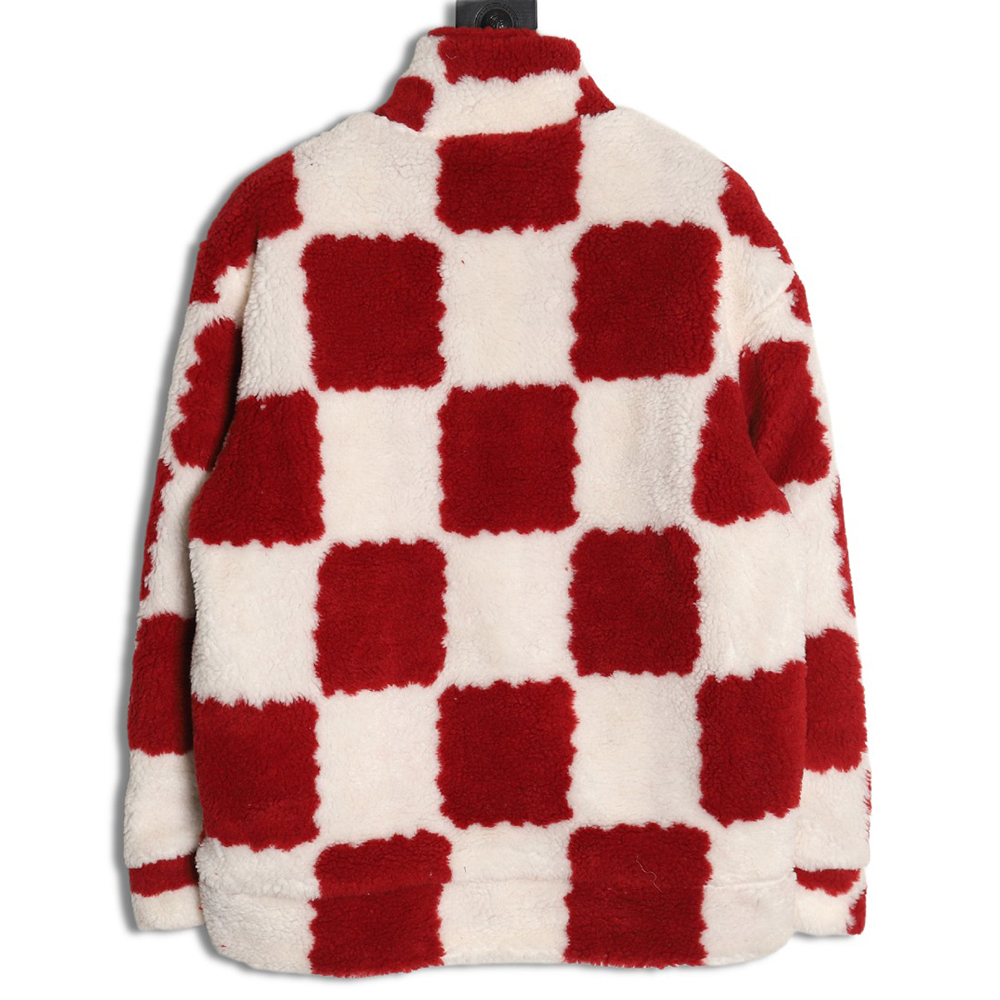 l0*is V*t0n & nigo checkerboard sherpa jacket