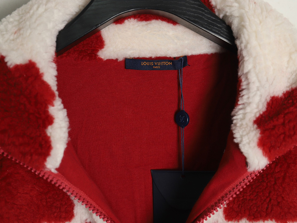 l0*is V*t0n & nigo checkerboard sherpa jacket