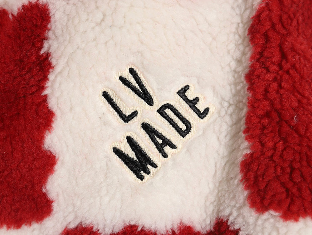 l0*is V*t0n & nigo checkerboard sherpa jacket