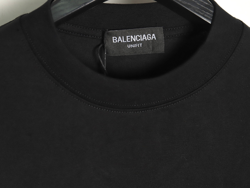 Ba*len*cia*ga flame logo letter print fake two-piece long sleeve tsk1