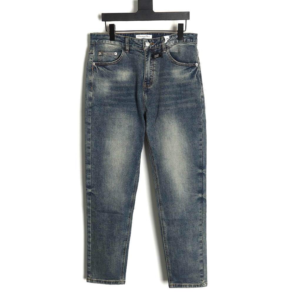 D*or denim trousers with back pocket embroidery