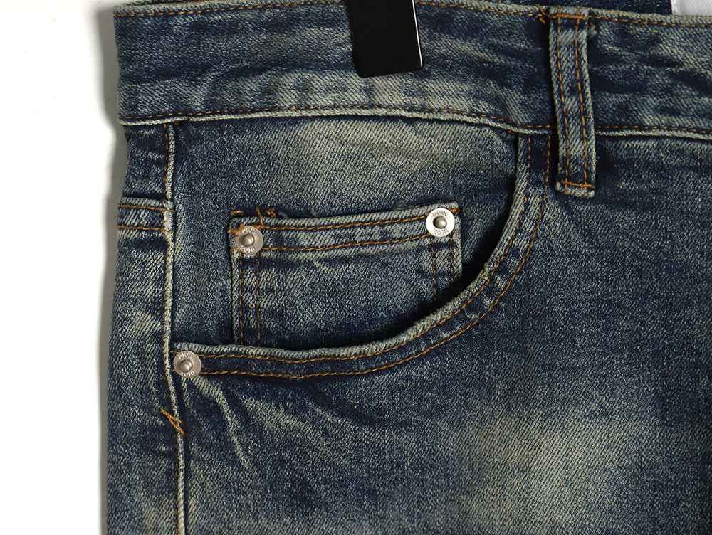 D*or denim trousers with back pocket embroidery