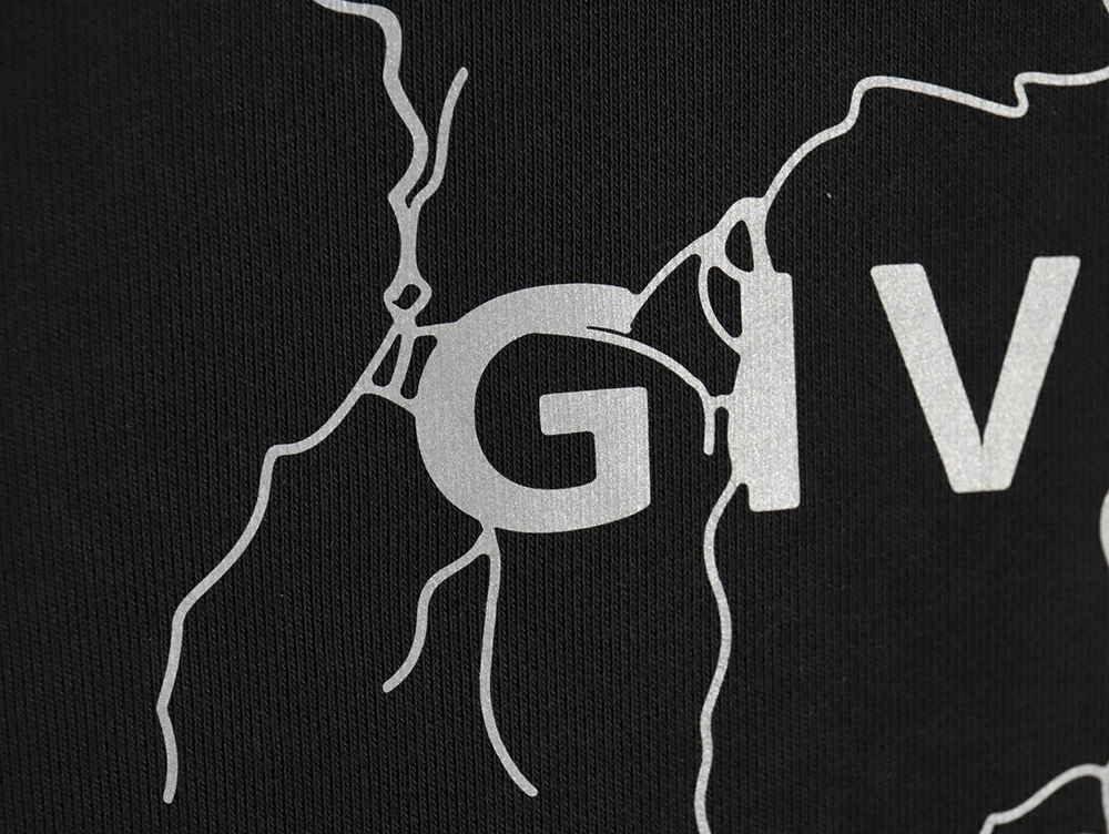 Givenchy reflective lightning hoodie