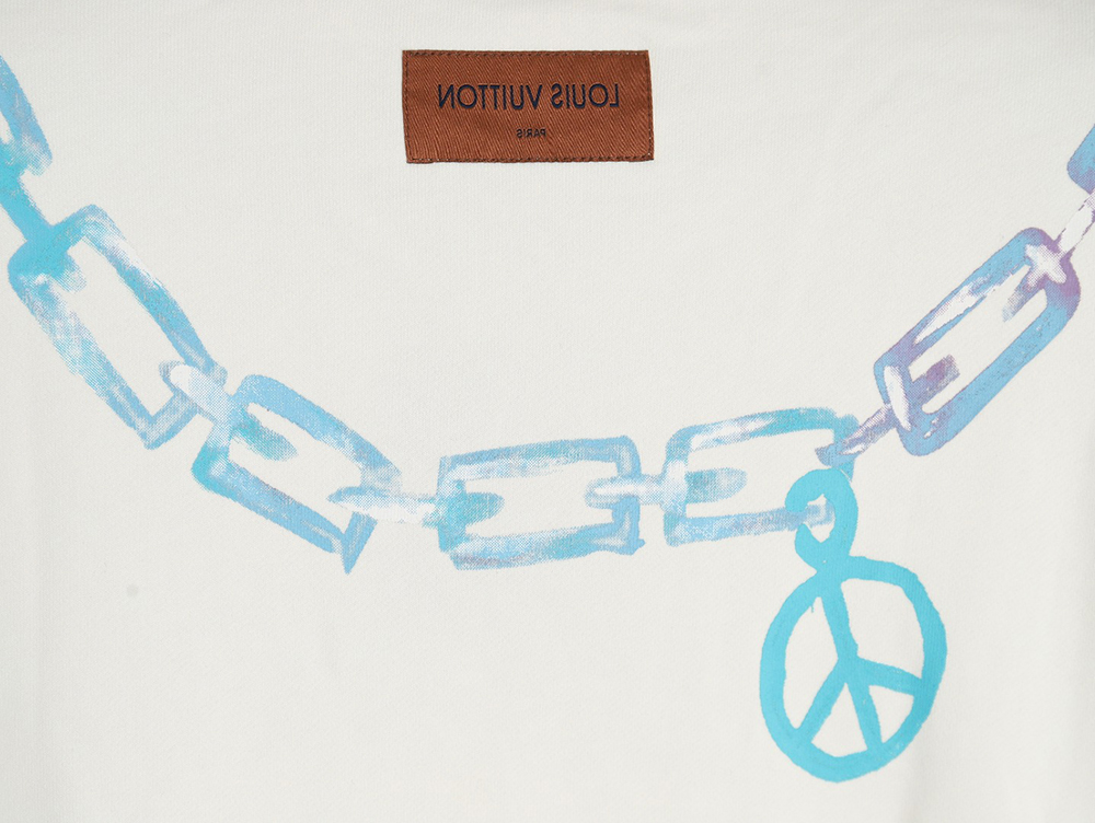 l0*is V*t0n gradient necklace pendant print sweatshirt