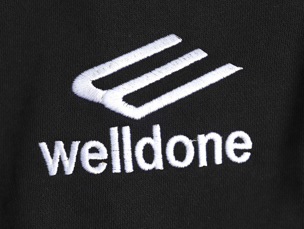 We11done co-branded Manchester United No. 11 hooded fleece sweatshirt