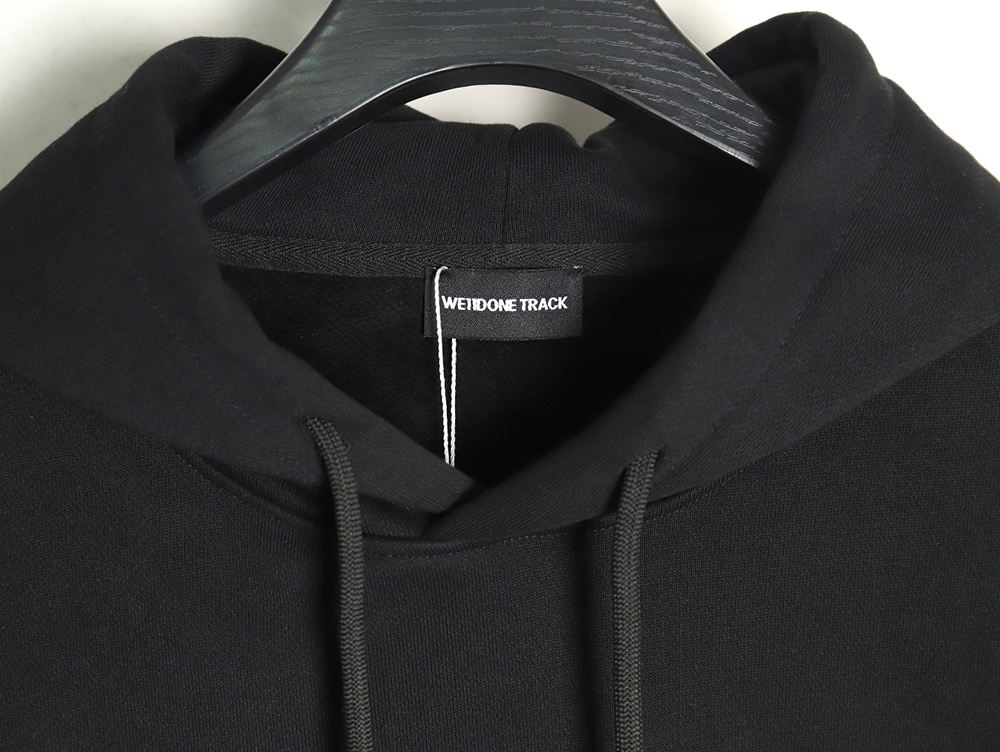 We11done co-branded Manchester United No. 11 hooded fleece sweatshirt