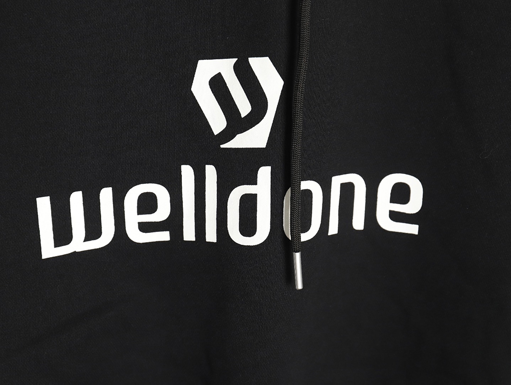 We11done co-branded Manchester United No. 11 hooded fleece sweatshirt