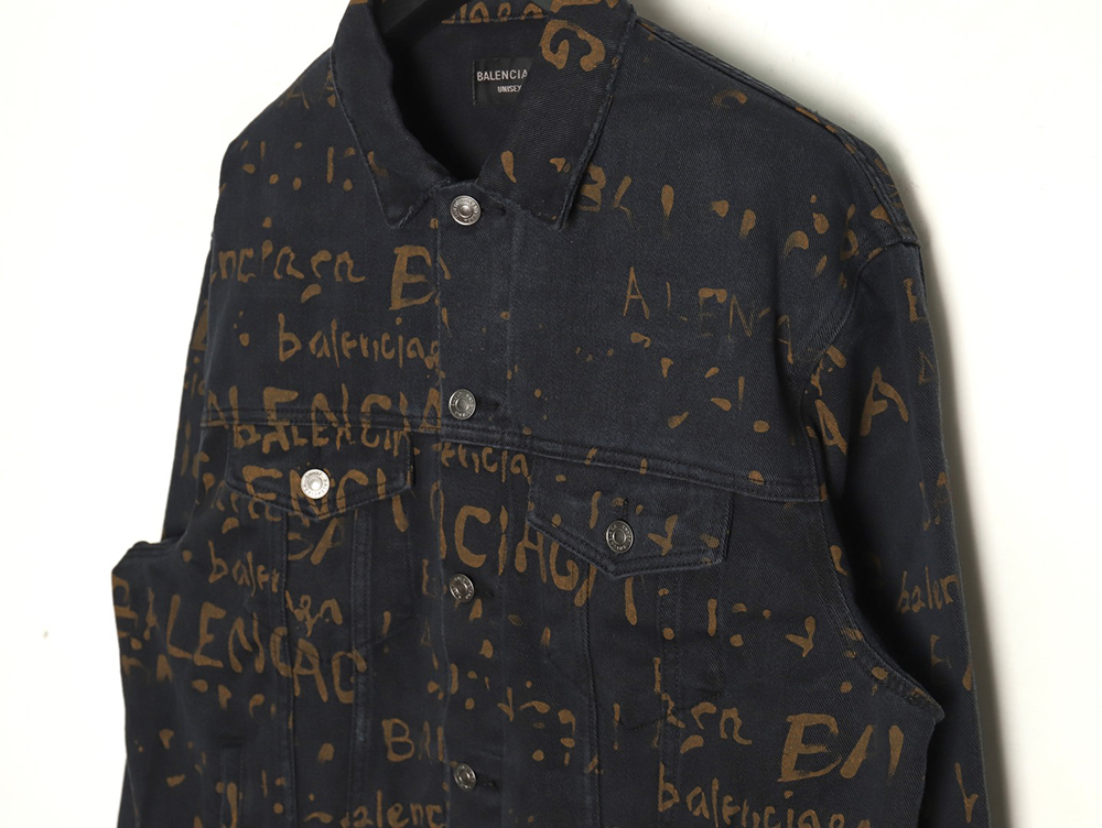 Ba*len*cia*ga all-over printed jacket