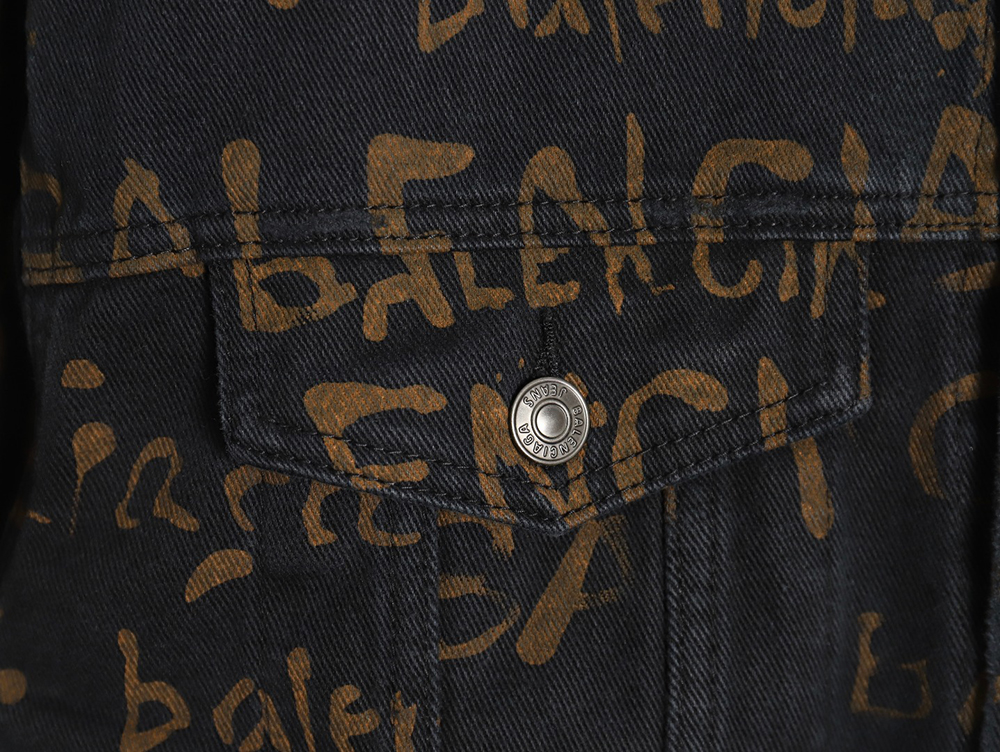 Ba*len*cia*ga all-over printed jacket