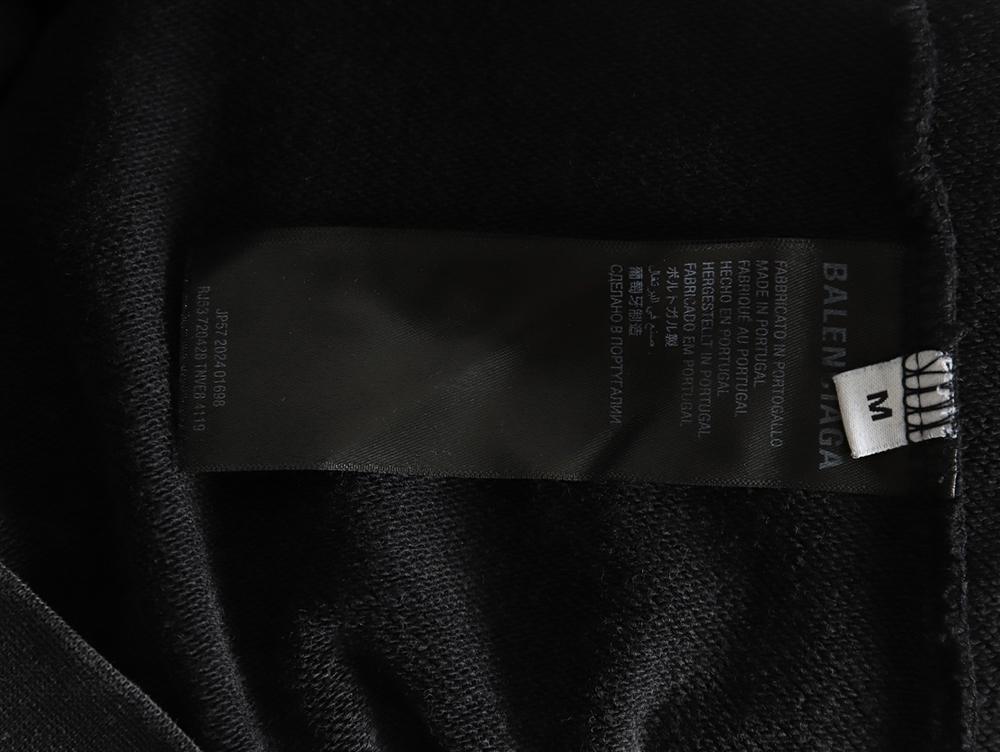 Ba*len*cia*ga printed washed hoodie