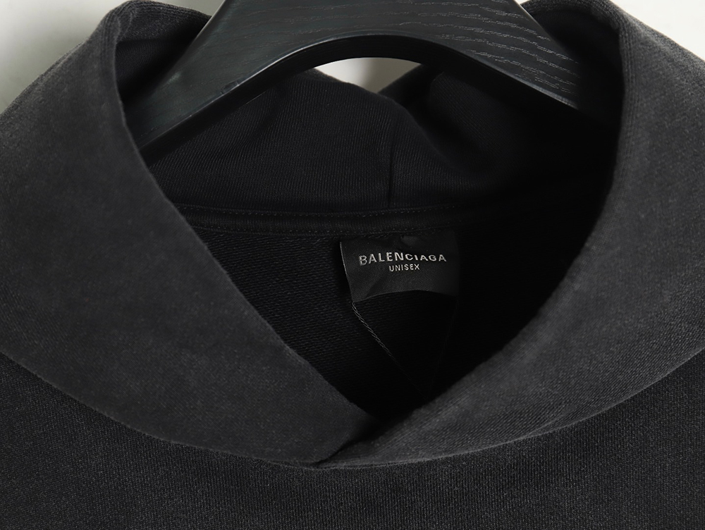 Ba*len*cia*ga printed washed hoodie