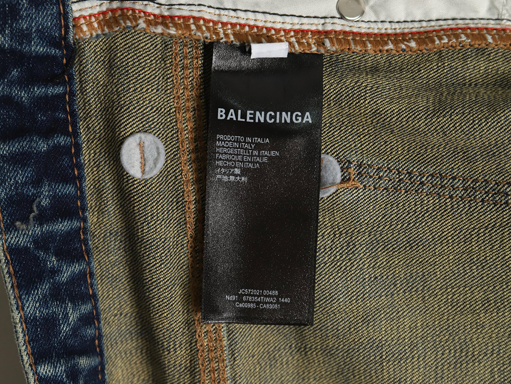 Ba*len*cia*ga pocket patchwork double b jeans
