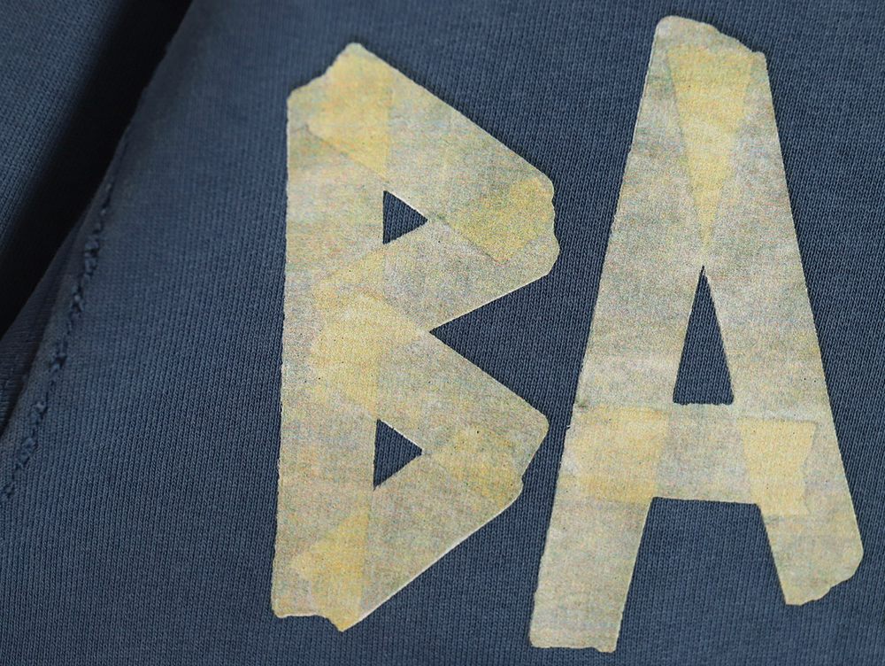 Ba*len*cia*ga tape haze blue hooded sweatshirt