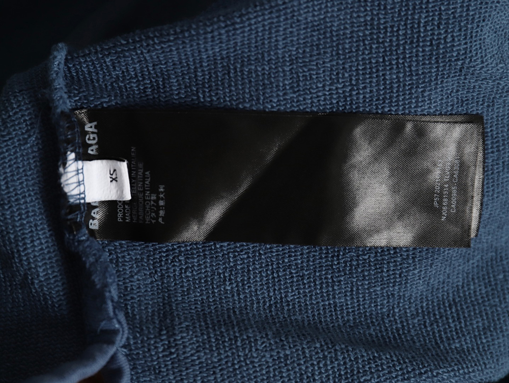 Ba*len*cia*ga tape haze blue hooded sweatshirt