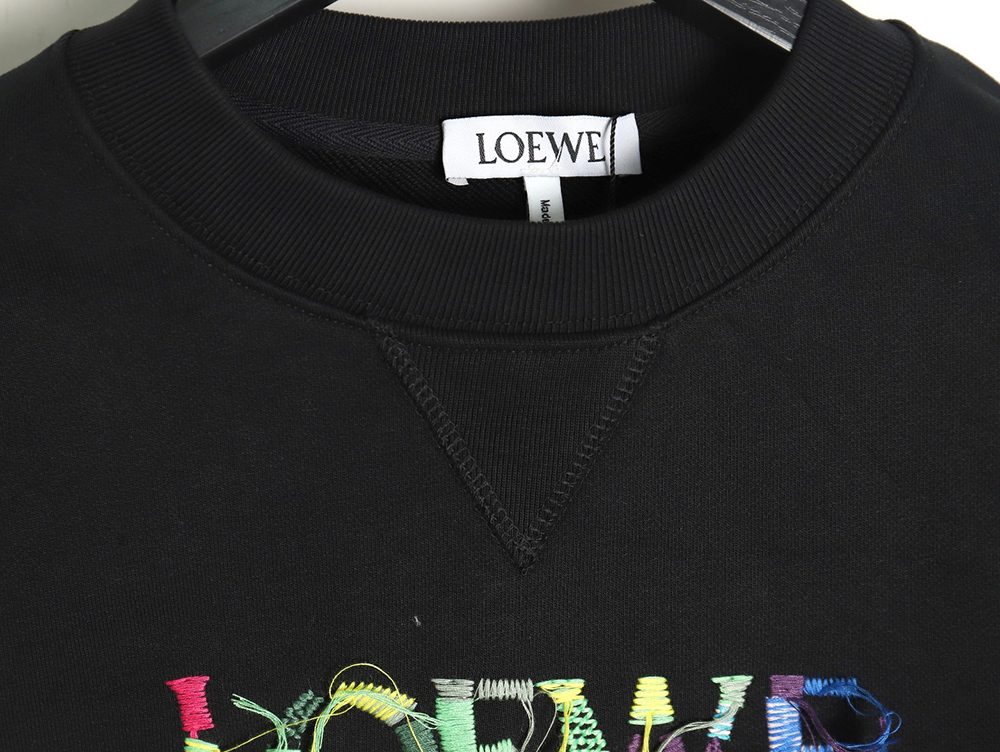 L0ew* hand-cranked tassel embroidered sweatshirt