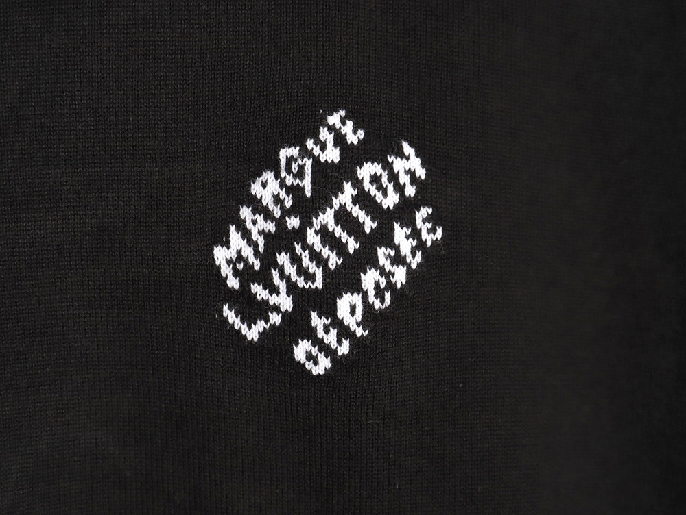 l0*is V*t0n jacquard logo thin long-sleeved sweater