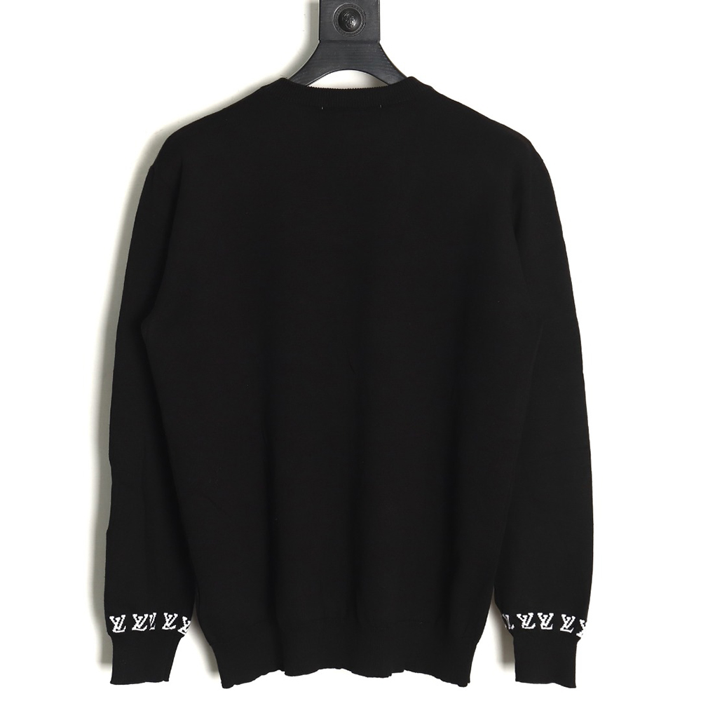 l0*is V*t0n jacquard logo thin long-sleeved sweater