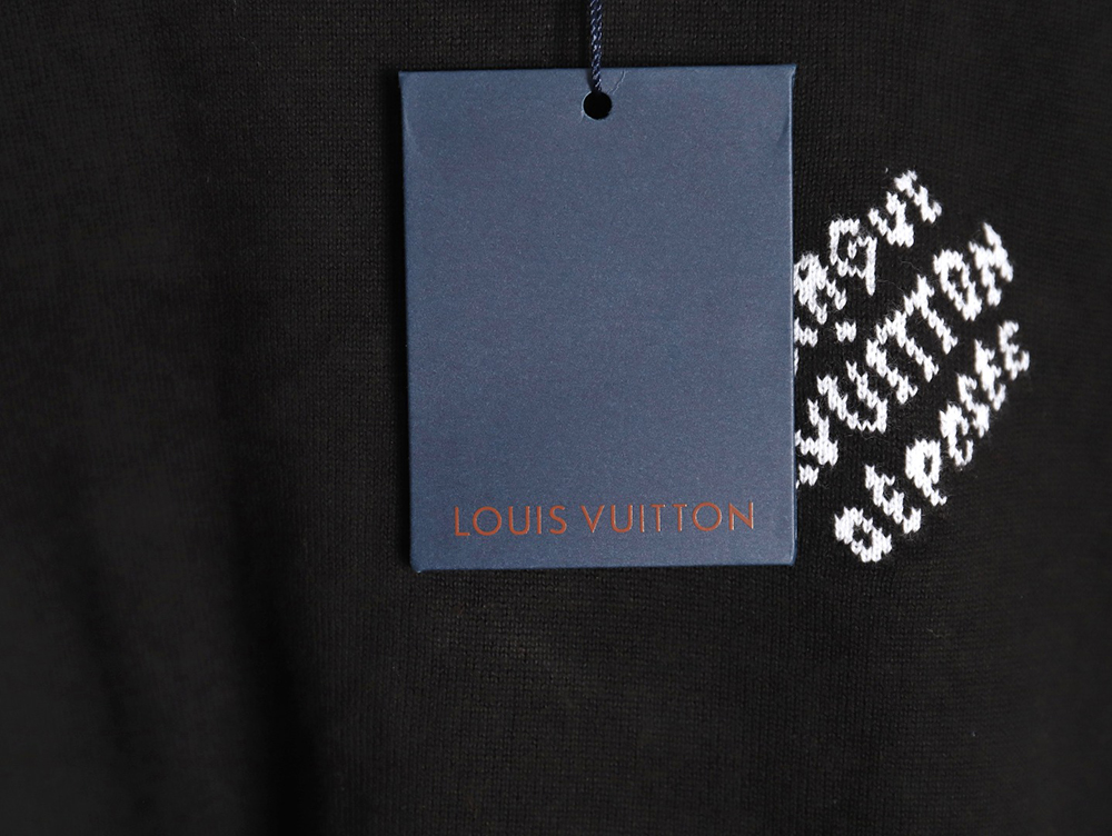 l0*is V*t0n jacquard logo thin long-sleeved sweater