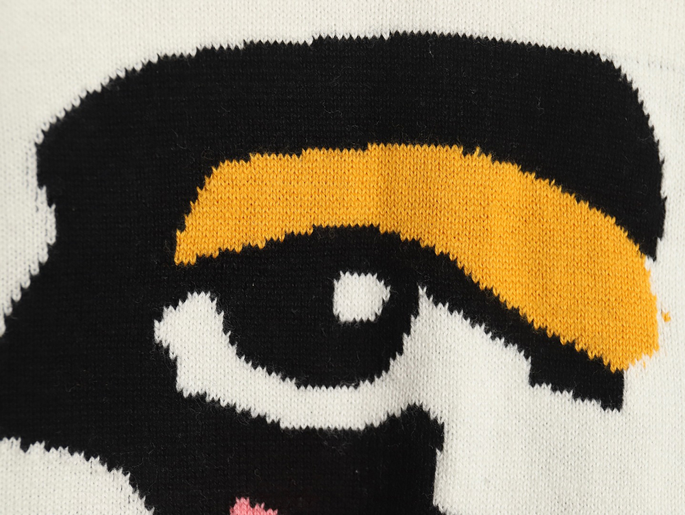 l0*is V*t0n portrait jacquard knit sweater