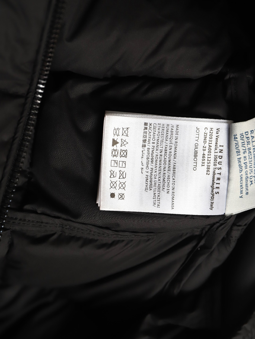 Moncler long belted down jacket