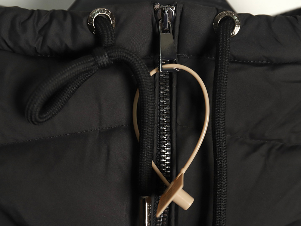 Moncler long belted down jacket