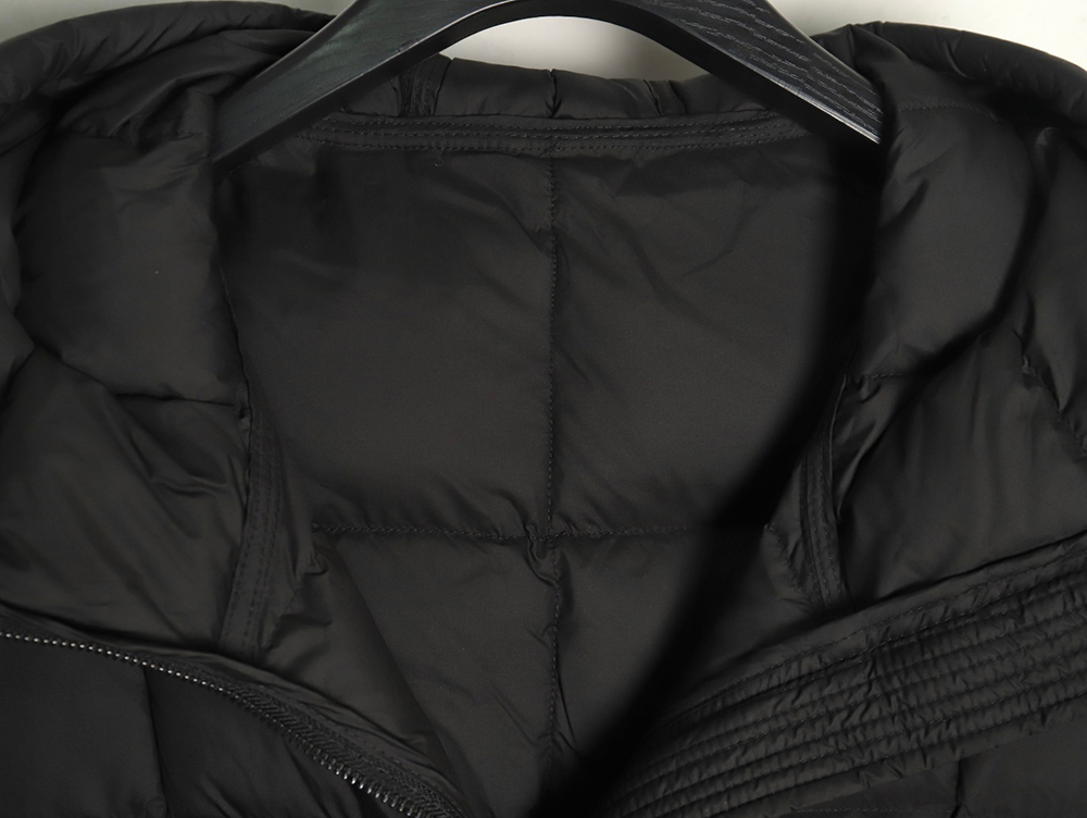 Moncler long belted down jacket