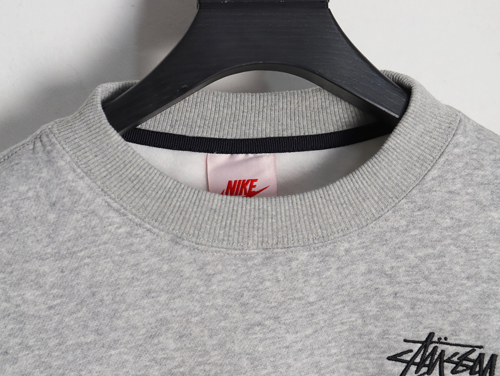 Nike & Stussy embroidered logo fleece sweatshirt