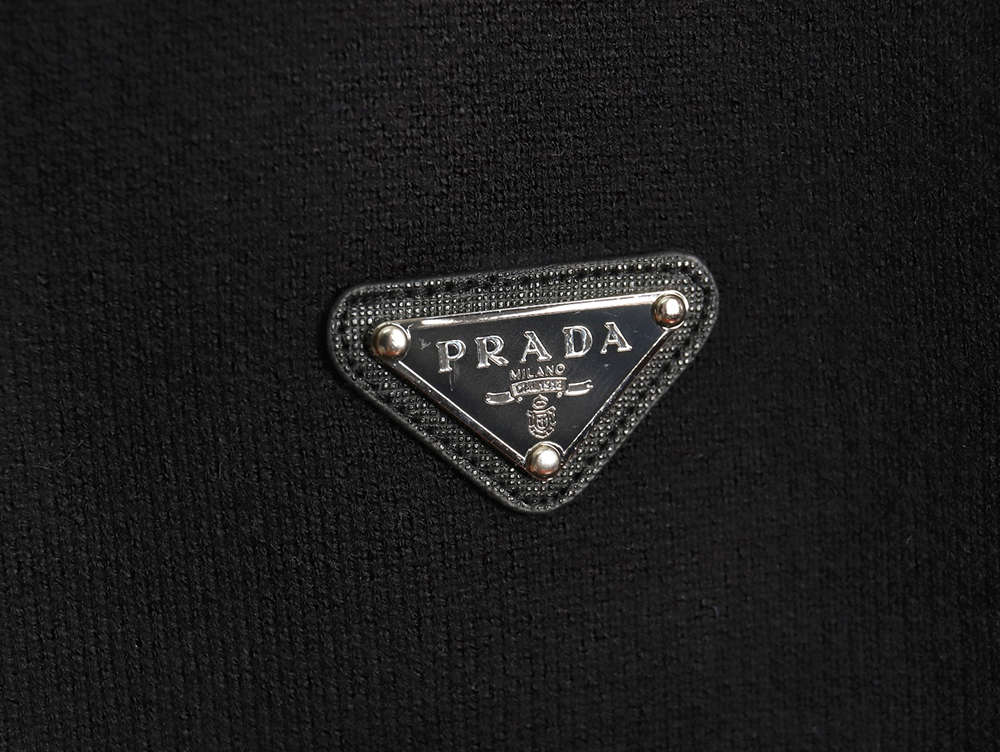 Pra*a triangle logo knitted sweater tsk2