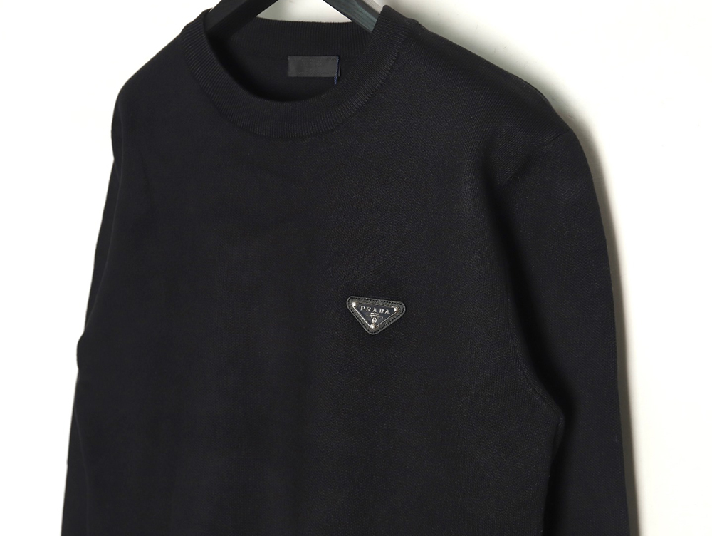 Pra*a triangle logo knitted sweater tsk2