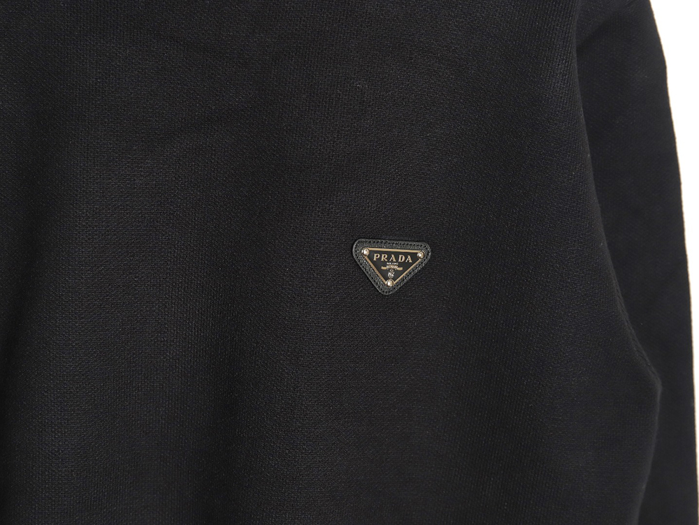 Pra*a triangle logo knitted sweater tsk2