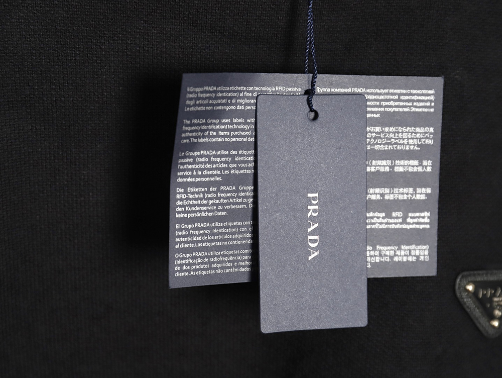 Pra*a triangle logo knitted sweater tsk2