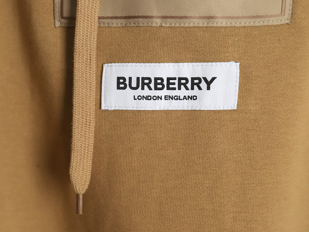 B**rry chest label hooded sweatshirt