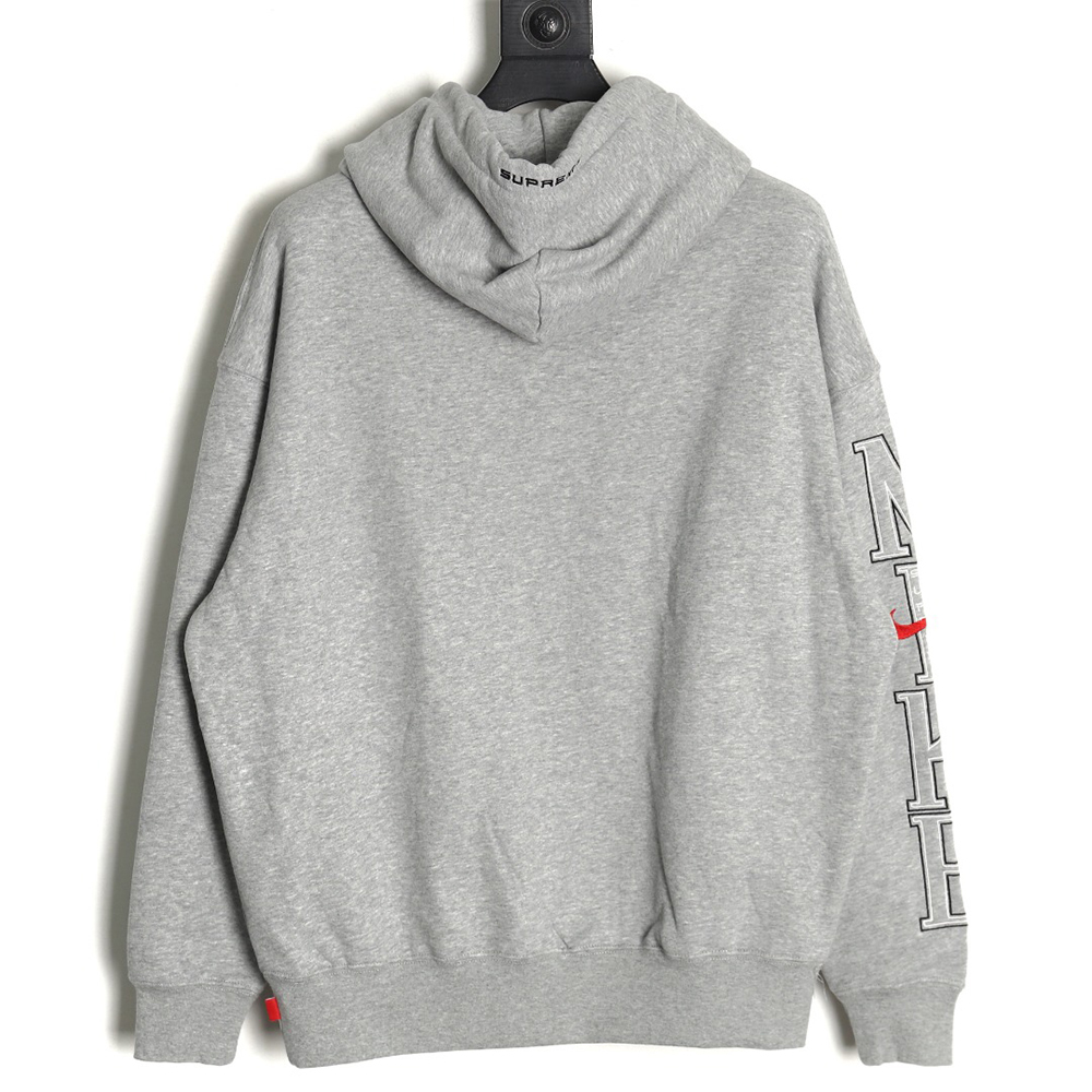 nike x S*p*e joint arm embroidered hoodie