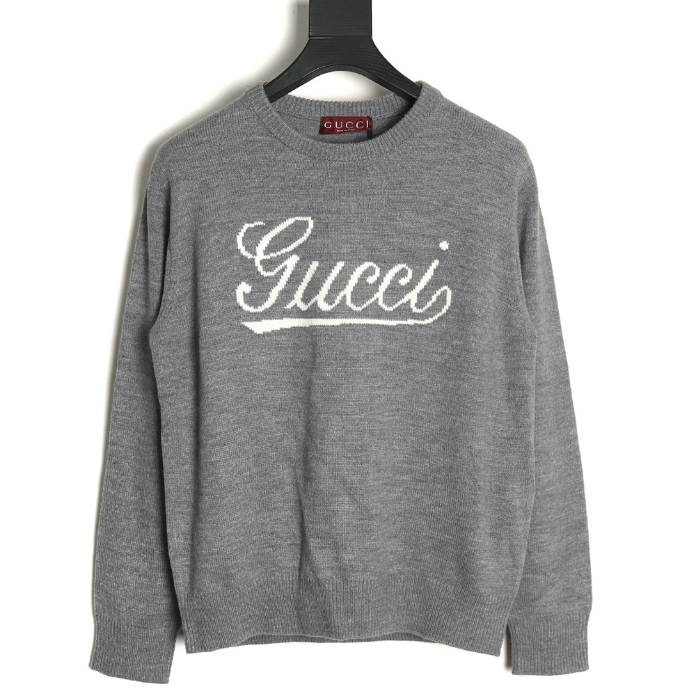 G*u*i signature jacquard wool sweater