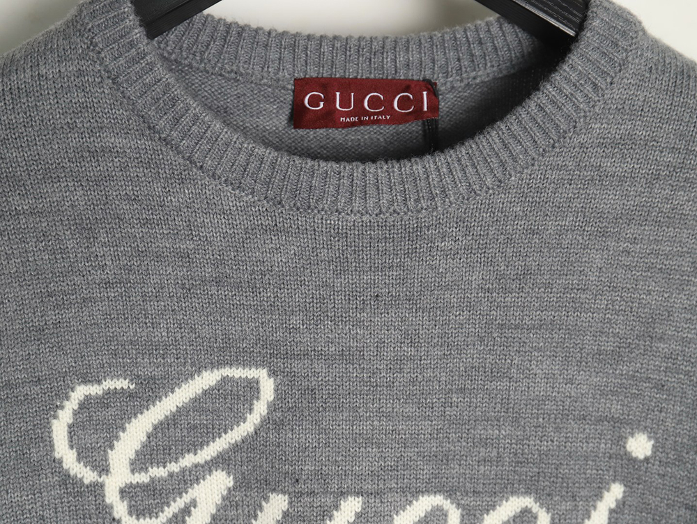 G*u*i signature jacquard wool sweater