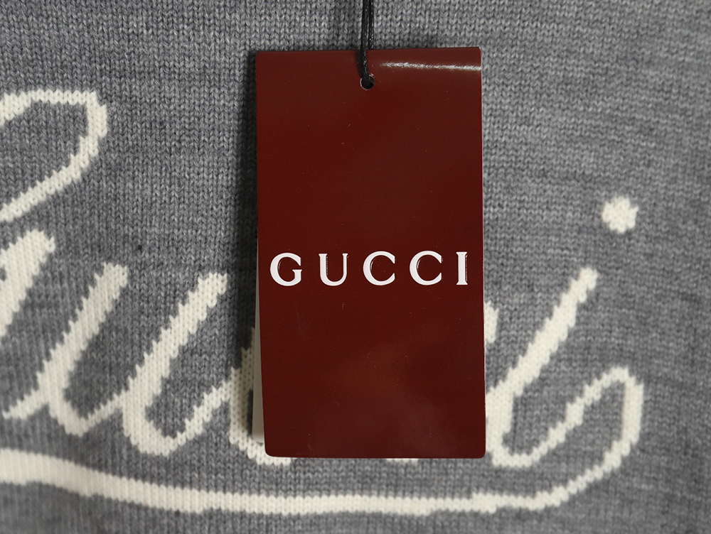 G*u*i signature jacquard wool sweater