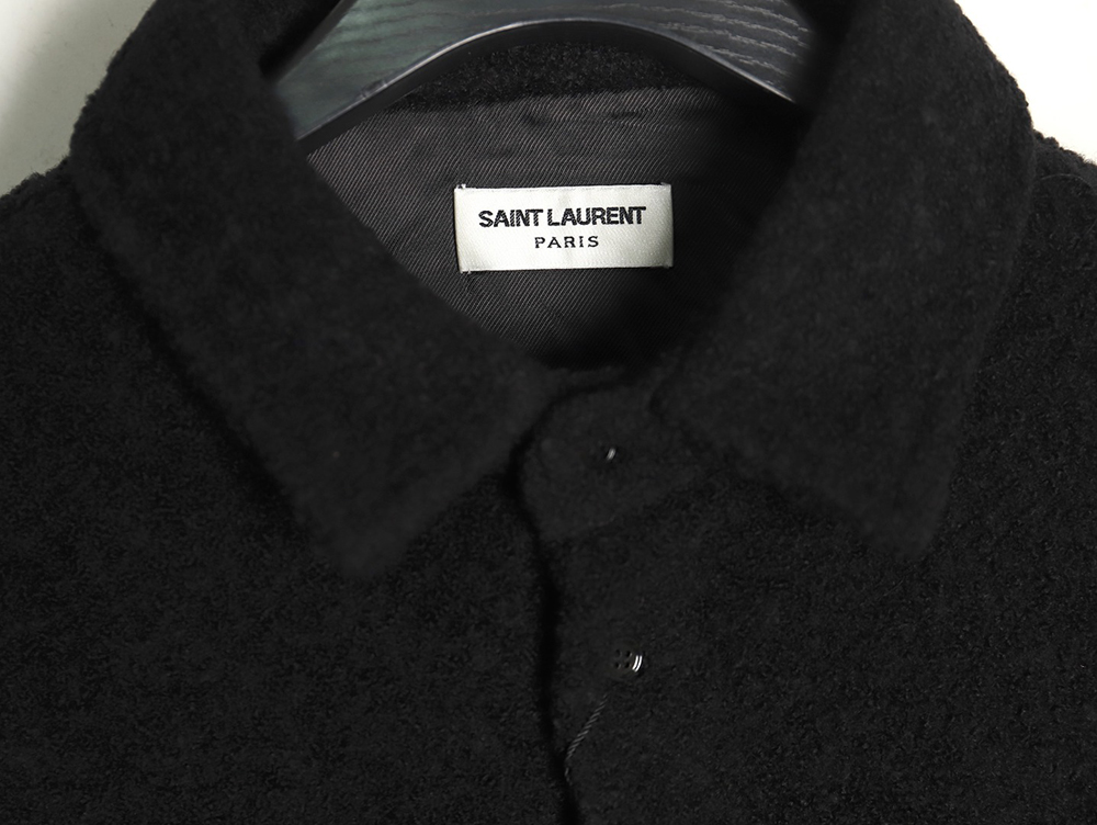 Sa**t Lau*nt paris wool cocoa coat