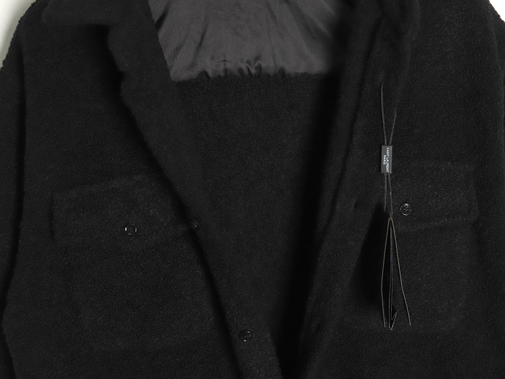 Sa**t Lau*nt paris wool cocoa coat