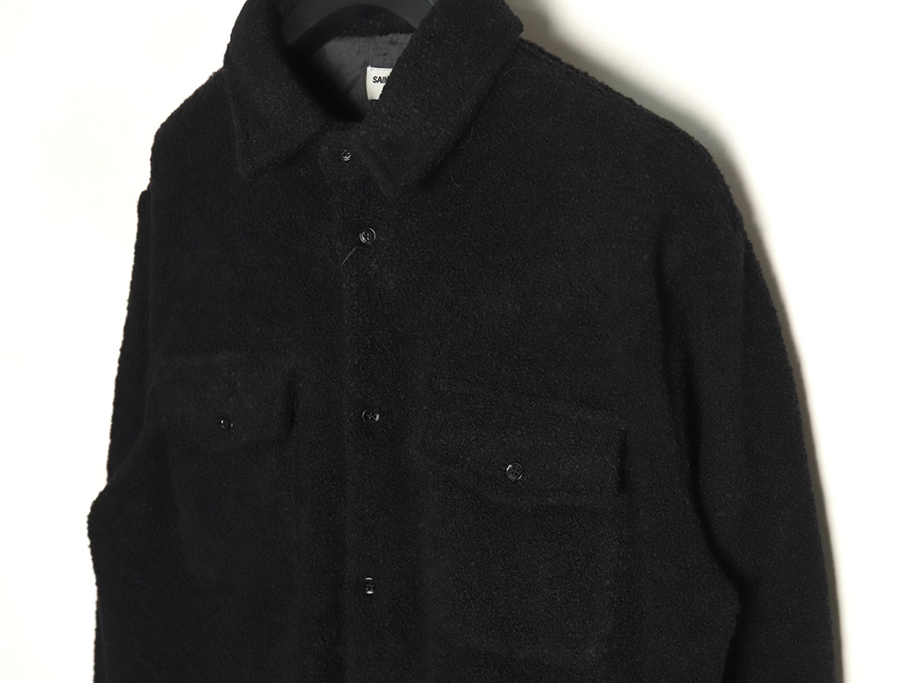 Sa**t Lau*nt paris wool cocoa coat