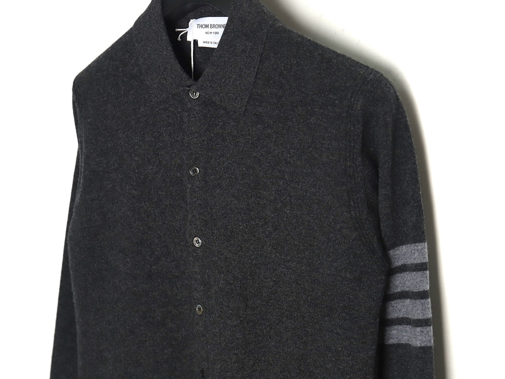Thom Browne Four Bar Lapel Sweater Cardigan TSK2